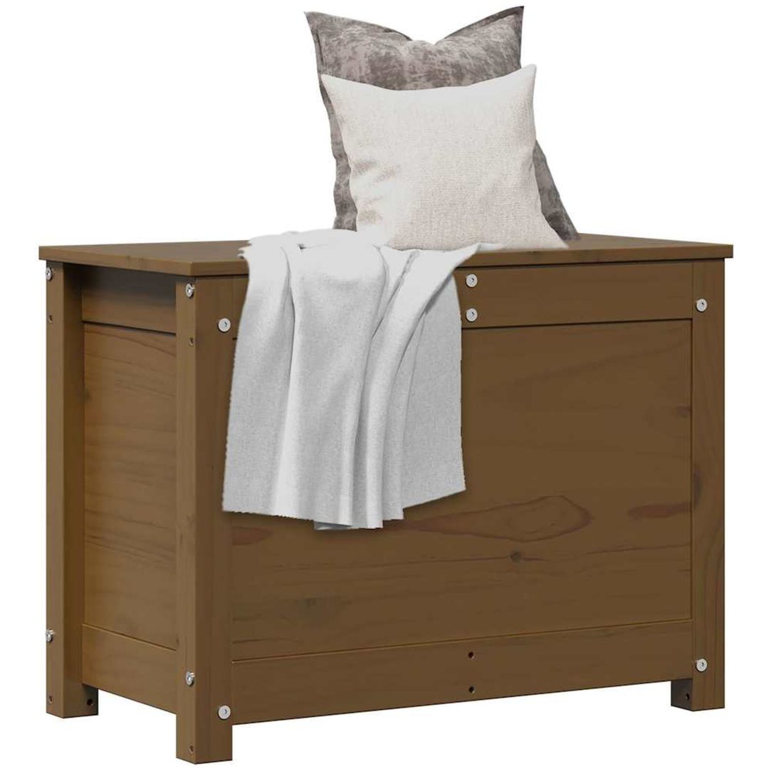 Förvaringslåda honungsbrun massiv furu vidaXL 60 x 32 x 45.5 cm