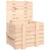 Förvaringslåda massiv furu vidaXL 58 x 40.5 x 42 cm – miniatyr 2