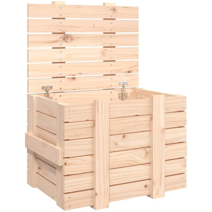 Förvaringslåda massiv furu vidaXL 58 x 40.5 x 42 cm – bild 2