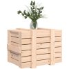 Förvaringslåda massiv furu vidaXL 58 x 40.5 x 42 cm – miniatyr 4