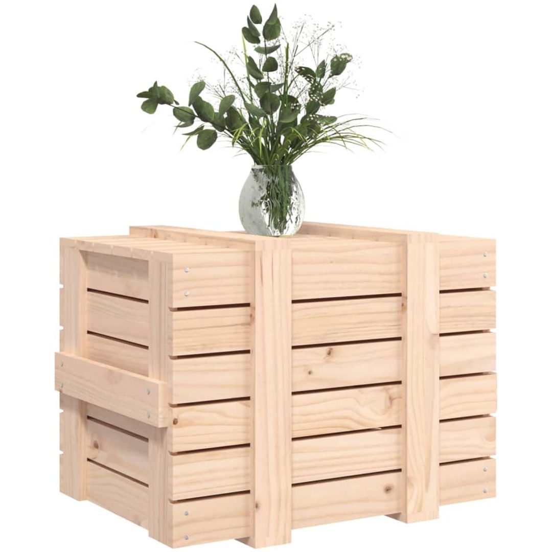 Förvaringslåda massiv furu vidaXL 58 x 40.5 x 42 cm – bild 4