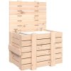 Förvaringslåda massiv furu vidaXL 58 x 40.5 x 42 cm – miniatyr 5