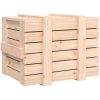 Förvaringslåda massiv furu vidaXL 58 x 40.5 x 42 cm – miniatyr 6