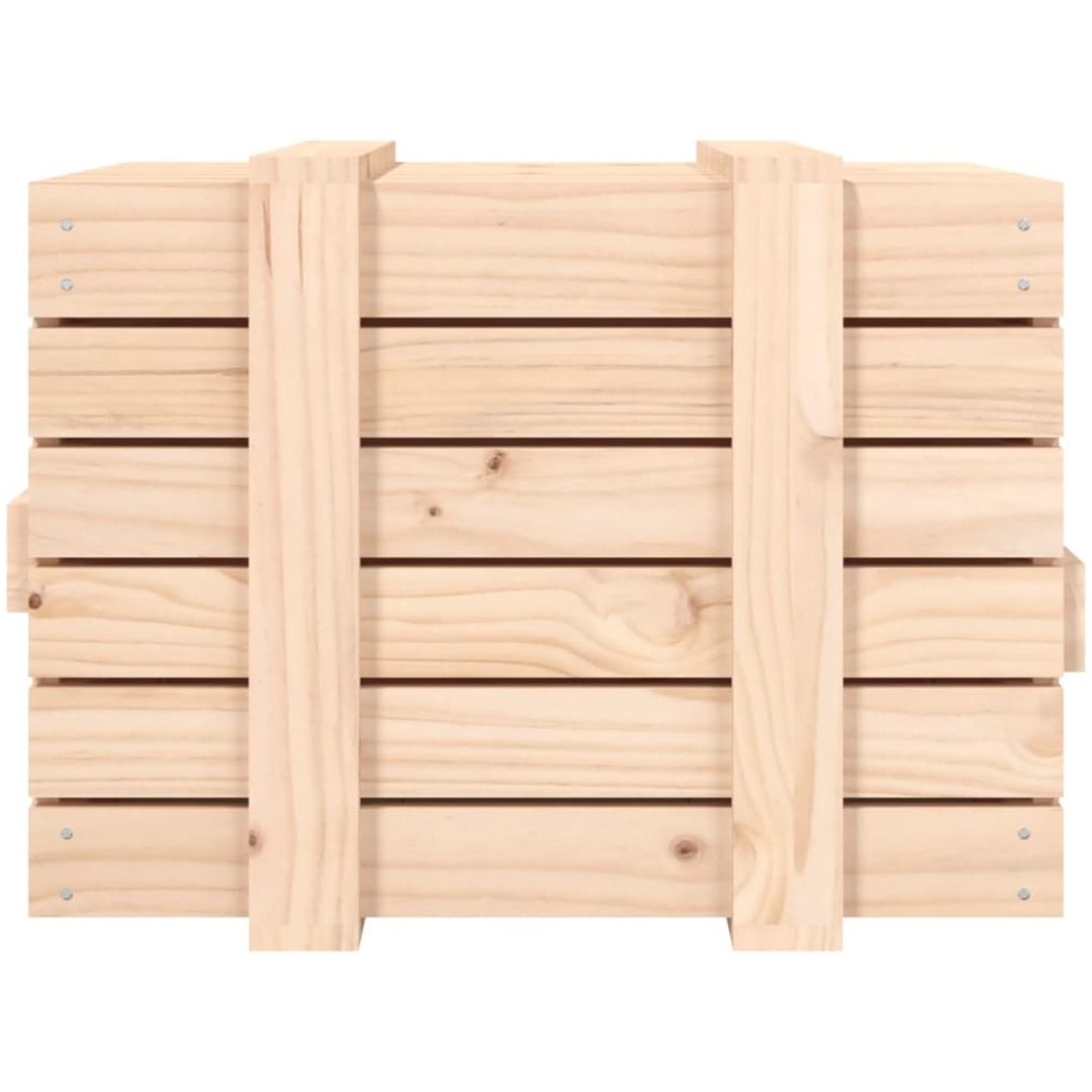 Förvaringslåda massiv furu vidaXL 58 x 40.5 x 42 cm – bild 7