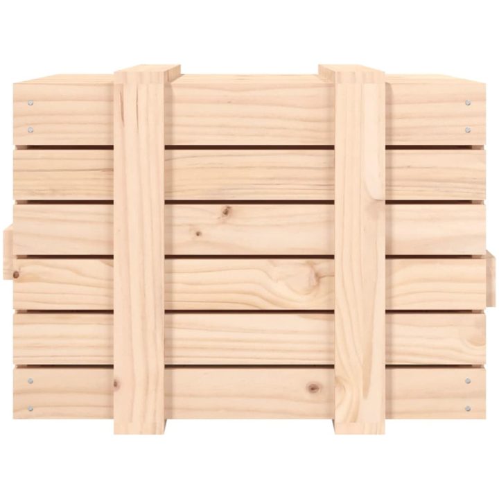 Förvaringslåda massiv furu vidaXL 58 x 40.5 x 42 cm – bild 7