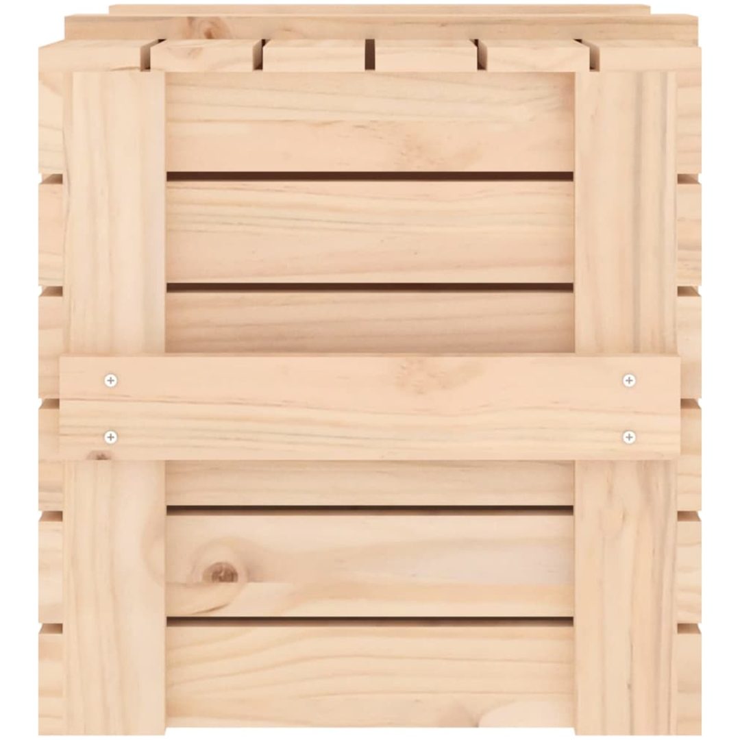 Förvaringslåda massiv furu vidaXL 58 x 40.5 x 42 cm – bild 8