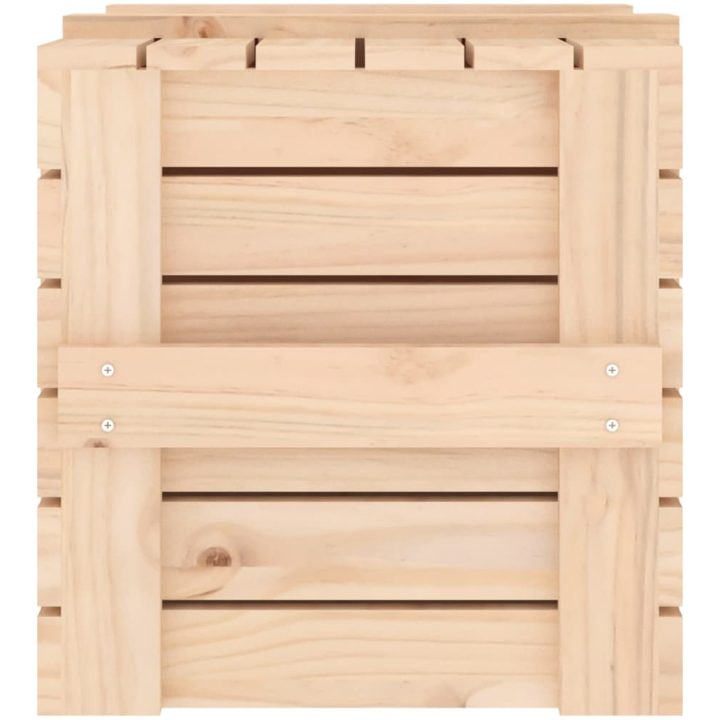 Förvaringslåda massiv furu vidaXL 58 x 40.5 x 42 cm – bild 8