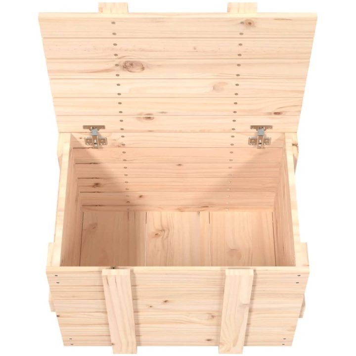 Förvaringslåda massiv furu vidaXL 58 x 40.5 x 42 cm – bild 9