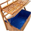 Förvaringslåda med spaljé 99x50x160 cm massivt akaciaträ vidaXL – miniatyr 9
