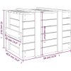 Förvaringslåda vit massiv furu vidaXL 58 x 40.5 x 42 cm – miniatyr 11