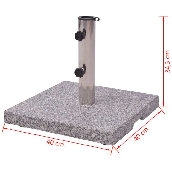 Fot till parasoll 20kg Granit vidaXL – bild 7