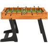 Fotbollsbord hopfällbart 121x61x80 cm ljusbrun vidaXL – miniatyr 2