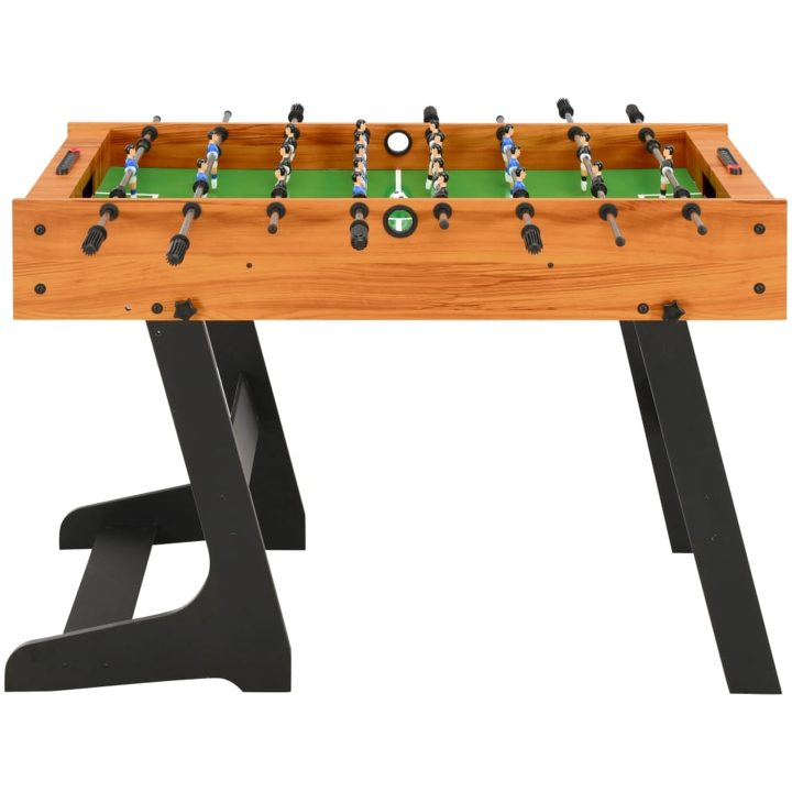 Fotbollsbord hopfällbart 121x61x80 cm ljusbrun vidaXL – bild 2