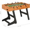 Fotbollsbord hopfällbart 121x61x80 cm ljusbrun vidaXL – miniatyr 11