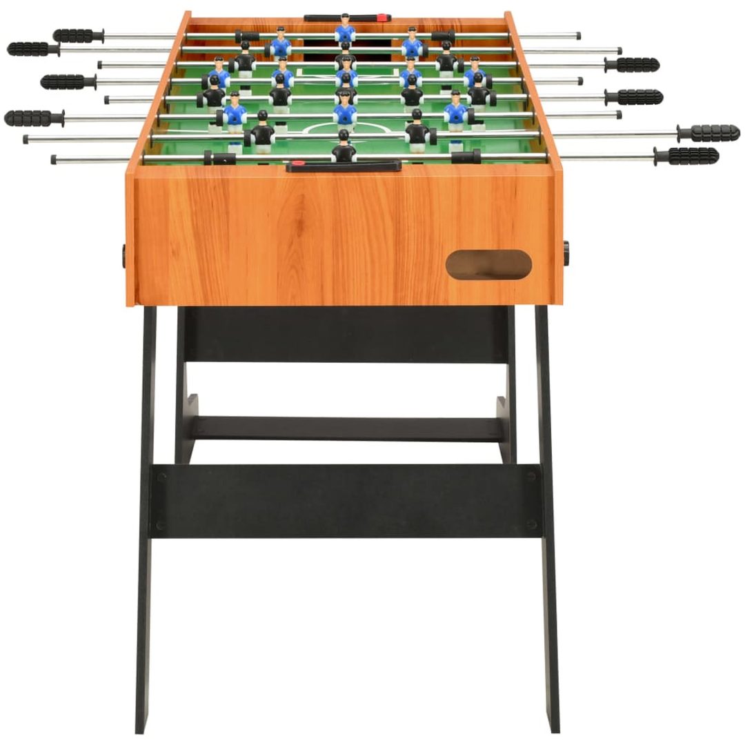 Fotbollsbord hopfällbart 121x61x80 cm ljusbrun vidaXL – bild 3