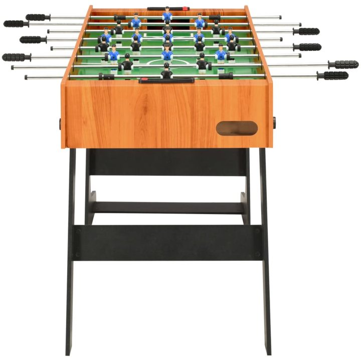 Fotbollsbord hopfällbart 121x61x80 cm ljusbrun vidaXL – bild 3