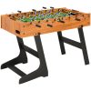 Fotbollsbord hopfällbart 121x61x80 cm ljusbrun vidaXL – miniatyr 1
