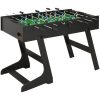 Fotbollsbord hopfällbart 121x61x80 cm svart vidaXL – miniatyr 1