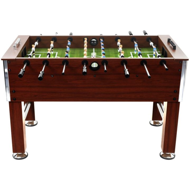 Fotbollsbord stål 60 kg 140x74,5x87,5 cm brun vidaXL – bild 2