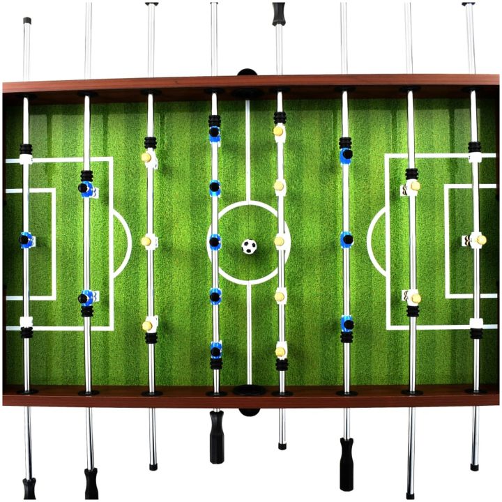 Fotbollsbord stål 60 kg 140x74,5x87,5 cm brun vidaXL – bild 4