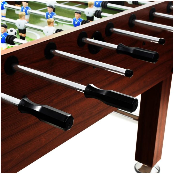 Fotbollsbord stål 60 kg 140x74,5x87,5 cm brun vidaXL – bild 7
