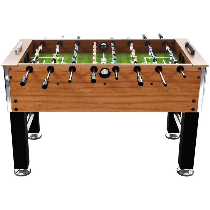 Fotbollsbord stål 60 kg 140x74,5x87,5 cm ljusbrun och svart vidaXL – bild 2