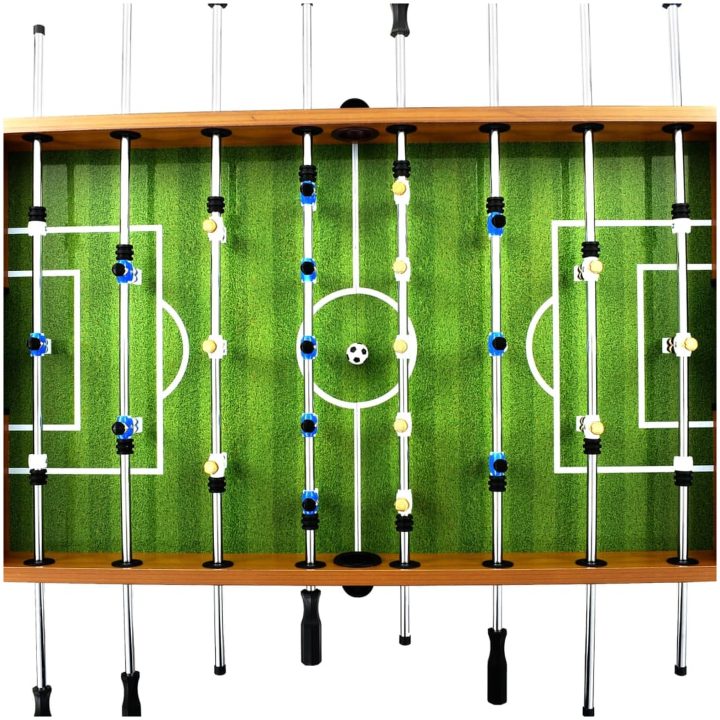 Fotbollsbord stål 60 kg 140x74,5x87,5 cm ljusbrun och svart vidaXL – bild 4
