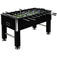 Fotbollsbord stål 60 kg 140x74,5x87,5 cm svart vidaXL