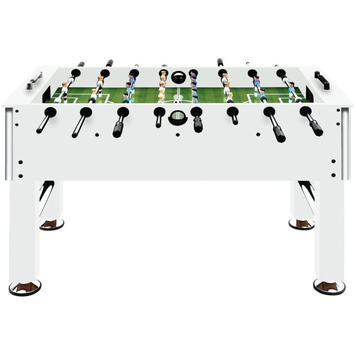 Fotbollsbord stål 60 kg 140x74,5x87,5 cm vit vidaXL – bild 2