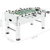 Fotbollsbord stål 60 kg 140x74,5x87,5 cm vit vidaXL – miniatyr 12