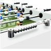 Fotbollsbord stål 60 kg 140x74,5x87,5 cm vit vidaXL – miniatyr 7