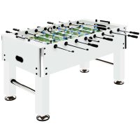 Fotbollsbord stål 60 kg 140x74,5x87,5 cm vit vidaXL