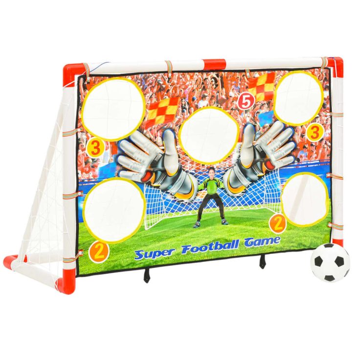 Fotbollsmål med bakgrund 120x51x77,5 cm vidaXL – bild 2