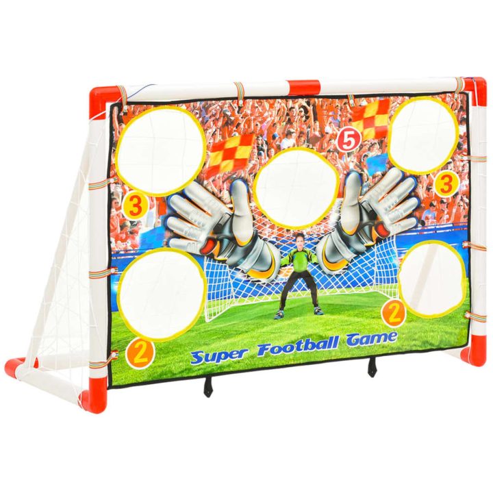 Fotbollsmål med bakgrund 120x51x77,5 cm vidaXL – bild 3