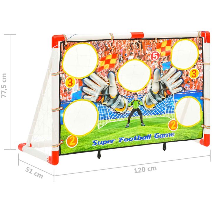 Fotbollsmål med bakgrund 120x51x77,5 cm vidaXL – bild 10