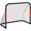 Fotbollsmål med nät röd och svart 90x48x71 cm stål vidaXL – miniatyr 2