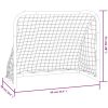 Fotbollsmål med nät röd och svart 90x48x71 cm stål vidaXL – miniatyr 8