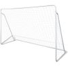 Fotbollsmål med nät stål 240 x 90 x 150 cm högkvalitativ vidaXL – miniatyr 1