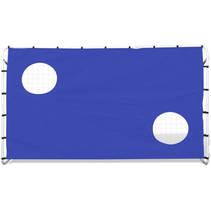 Fotbollsmål med siktvägg 240 x 92 x 150 cm högkvalitativ vidaXL – bild 2