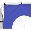 Fotbollsmål med siktvägg 240 x 92 x 150 cm högkvalitativ vidaXL – miniatyr 3