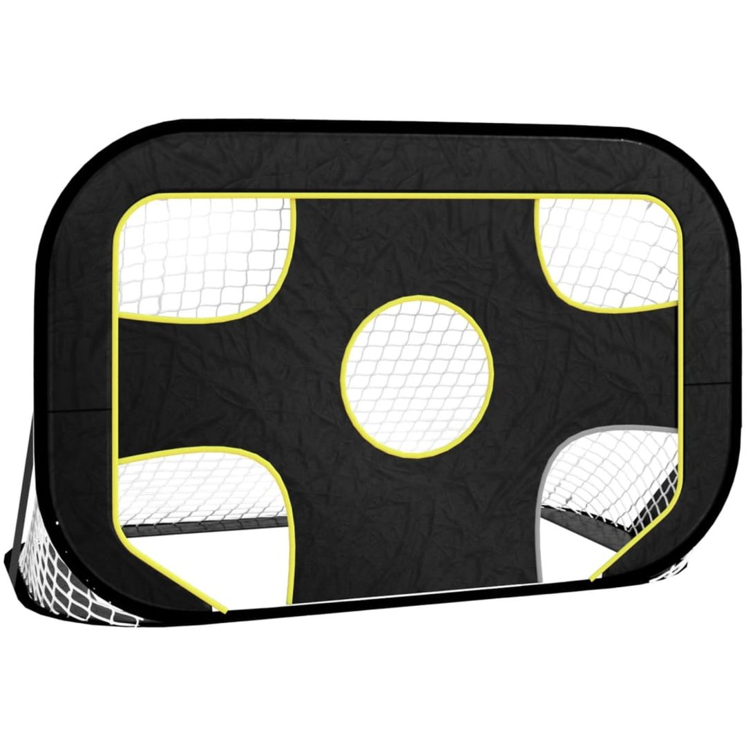 Fotbollsmål med skottduk 120x80x80 cm polyester vidaXL – bild 2