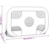 Fotbollsmål med skottduk 120x80x80 cm polyester vidaXL – miniatyr 8