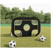 Fotbollsmål med skottduk 120x80x80 cm polyester vidaXL – miniatyr 1