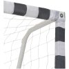 Fotbollsmål metall svart och vit vidaXL 300 x 160 x 90 cm – miniatyr 4