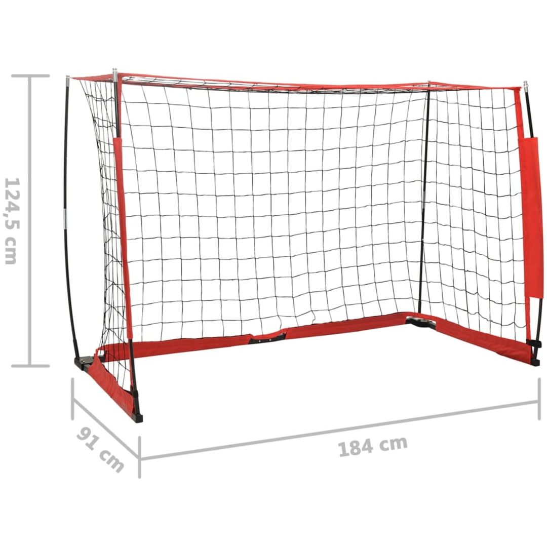 Fotbollsmål stål vidaXL 184 x 91 x 124.5 cm – bild 9