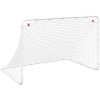 Fotbollsmål vit 122x81x81 cm stål vidaXL – miniatyr 2