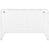 Fotbollsmål vit 122x81x81 cm stål vidaXL – miniatyr 4