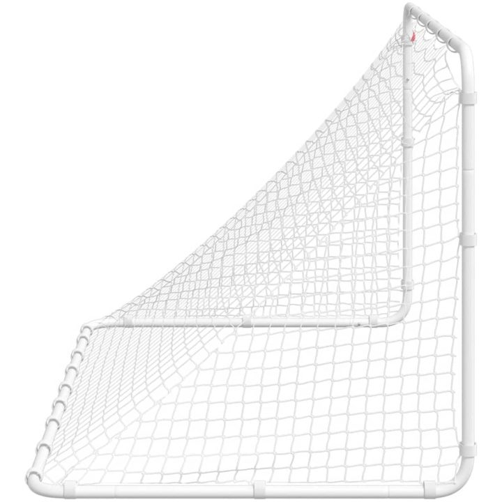 Fotbollsmål vit 122x81x81 cm stål vidaXL – bild 5