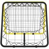 Fotbollsnät med rebounder dubbel justerbart gul och svart stål vidaXL – miniatyr 4