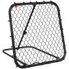 Fotbollsnät med rebounder justerbart svart 84x73x60-80 cm stål vidaXL – miniatyr 2